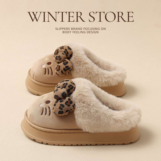 Cozy Kitty Plush Slippers