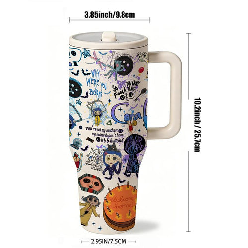 Button World Aesthetic Tumbler