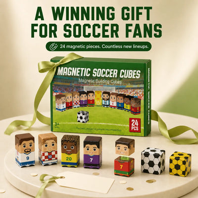 Magnetic Soccer Cubes — Stack Them, Play Them, Start Over